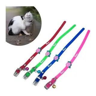 BUFFER® Çıngıraklı Zilli Sevimli Renkli Slikon Kedi Köpek Boyun Tasması
