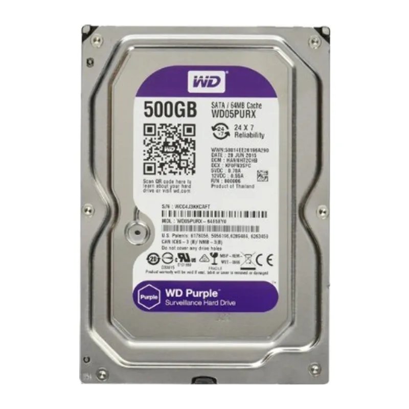WD Purple 500 GB 3.5 Güvenlik Harddiski