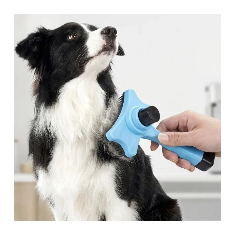 BUFFER® Evcil Hayvan Kedi Köpek Tüy Toplayıcı Otomatik Tuşlu Pet Tarak