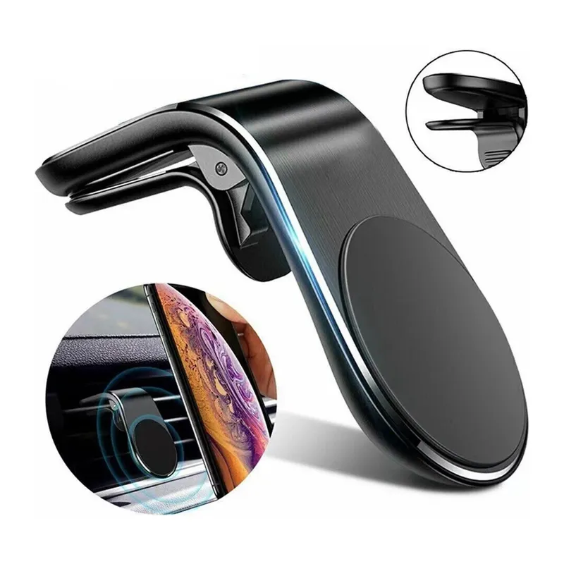 BUFFER ® Havalanndırma Izgarasına Takılabilen Mandallı Mıknatıslı Oto Araç Içi Manyetik Telefon Tutucu