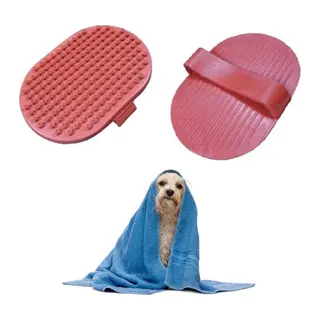 BUFFER® Ergonomik Masajlı Evcil Hayvan Kedi Köpek Yıkama Fırçası Aparatı